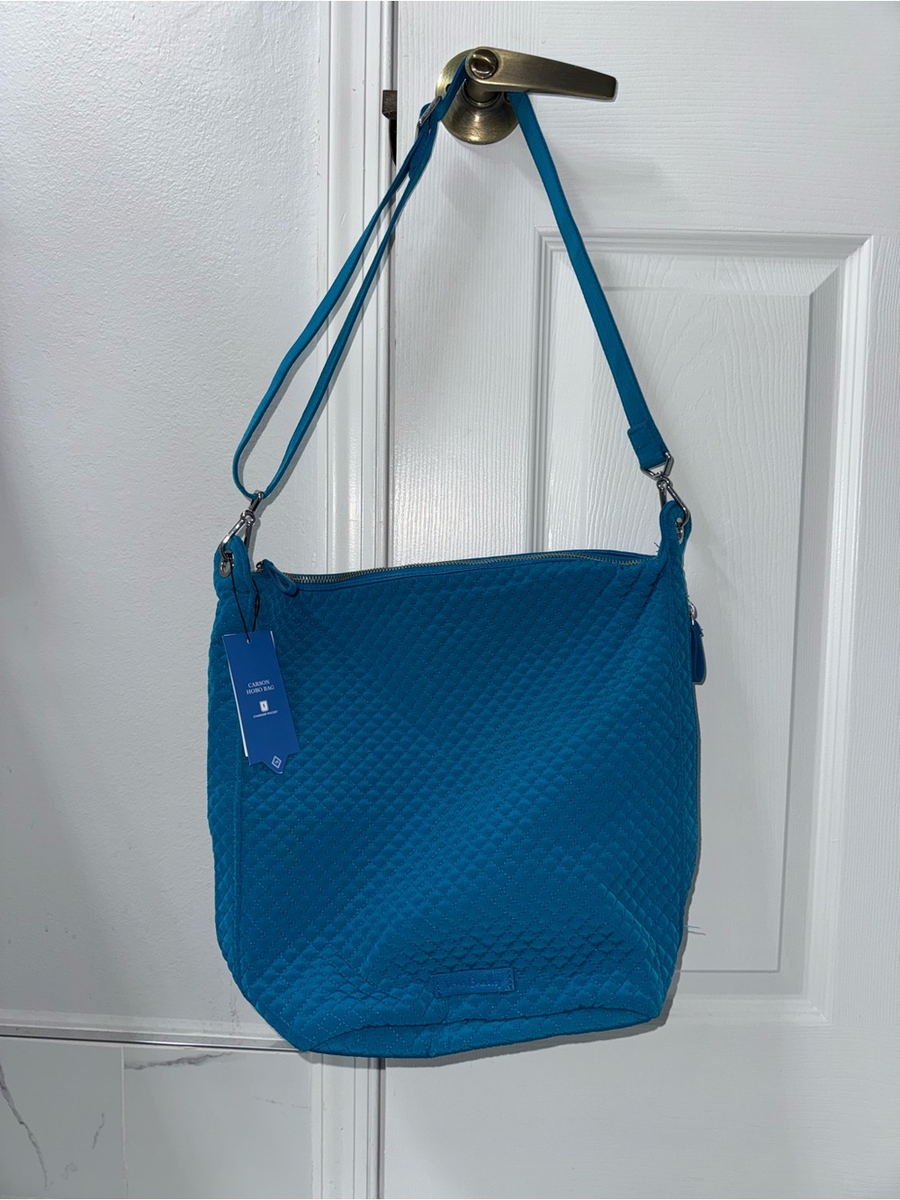 Vibrant Blue Vera Bradley Hobo Bag!